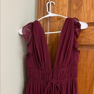 Lulu's Burgundy Maxi Dress